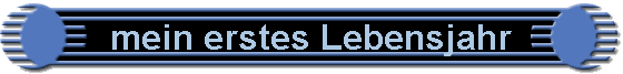 mein erstes Lebensjahr
